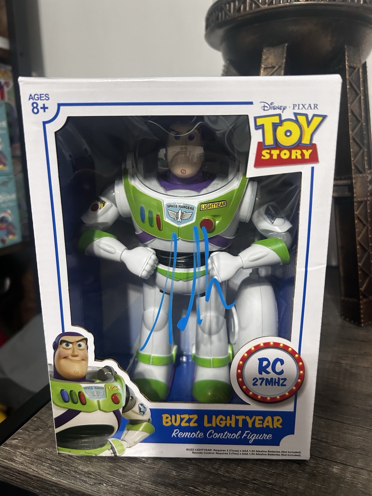 Buzz Lightyear Remote Control Action Figure Signed By Voice Artist Tim Allen