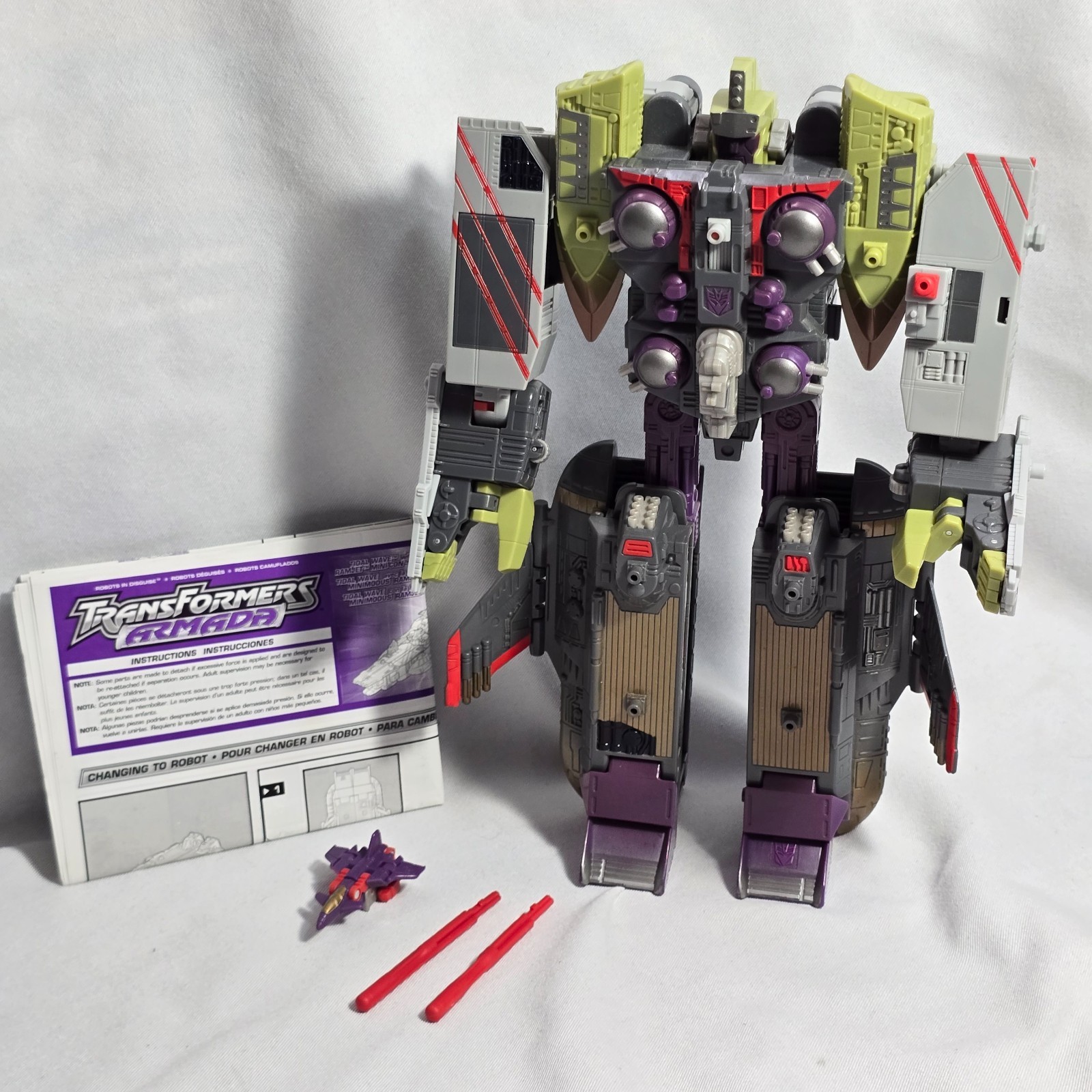 Transformers Armada 2003 Giga-Cons TIDAL WAVE w/ Ramjet – Complete