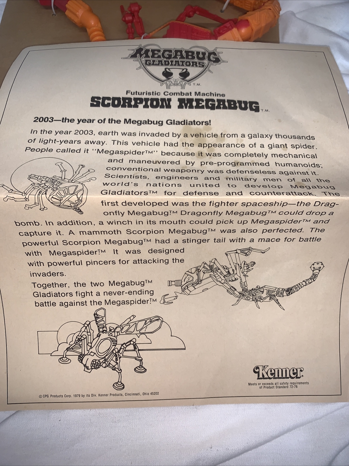Vintage 1979 Kenner MegaBug Gladiators Scorpion MegaBug NEW IN OPENED BOX L@@K!!