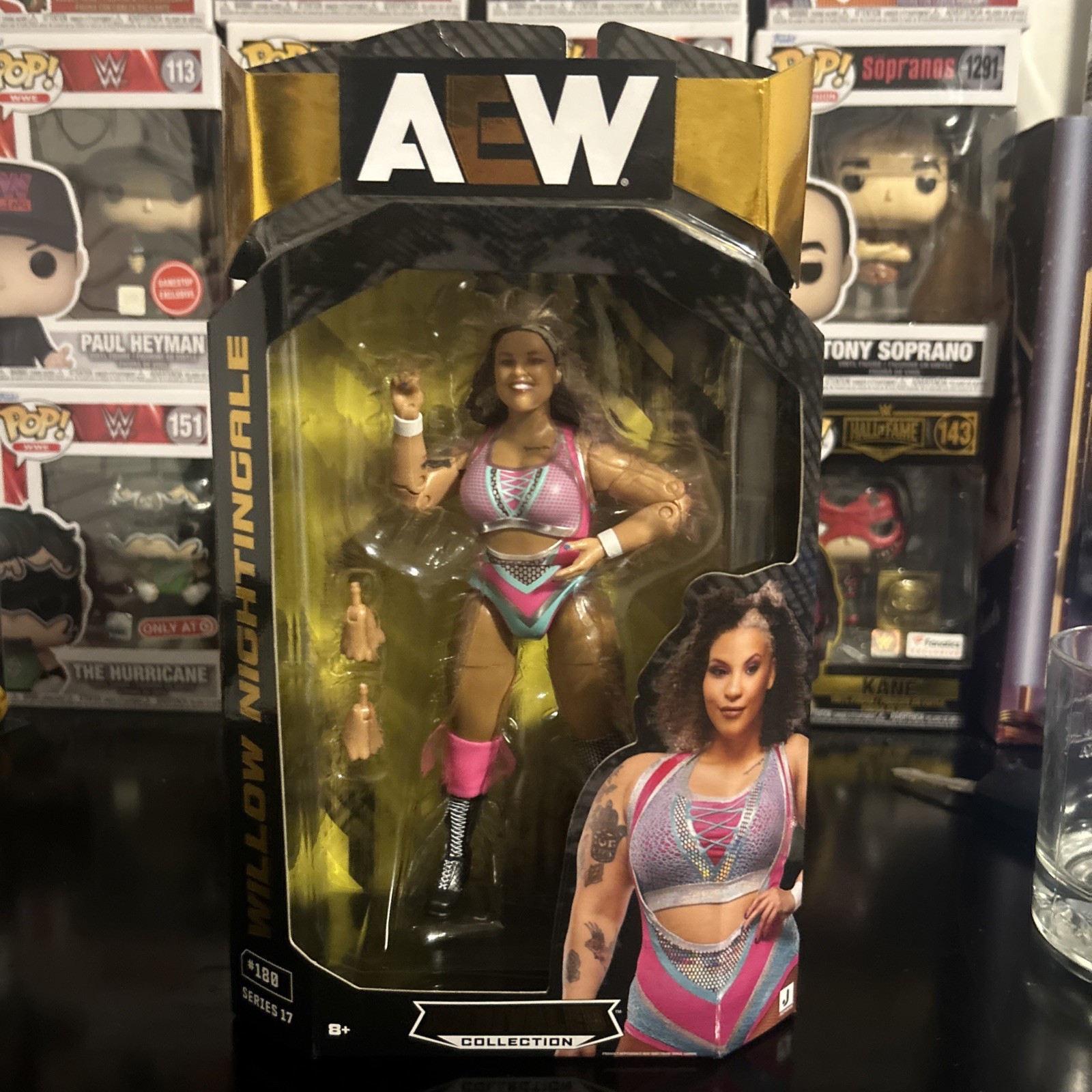 Jazwares AEW Unrivaled Series 17 #180 WILLOW NIGHTINGALE 6&Prime; Wrestling Figure NEW
