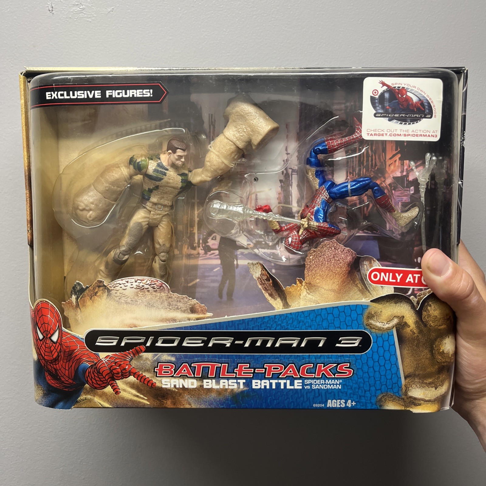 2007 Spider-Man 3 Battle Pack Sand Blast Battle Target Exclusive MiB