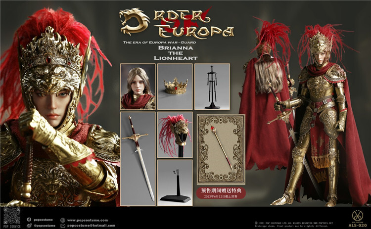 New POP COSTUME ALS-020 The Era Of Europa War The Lionheart Brianna Figure