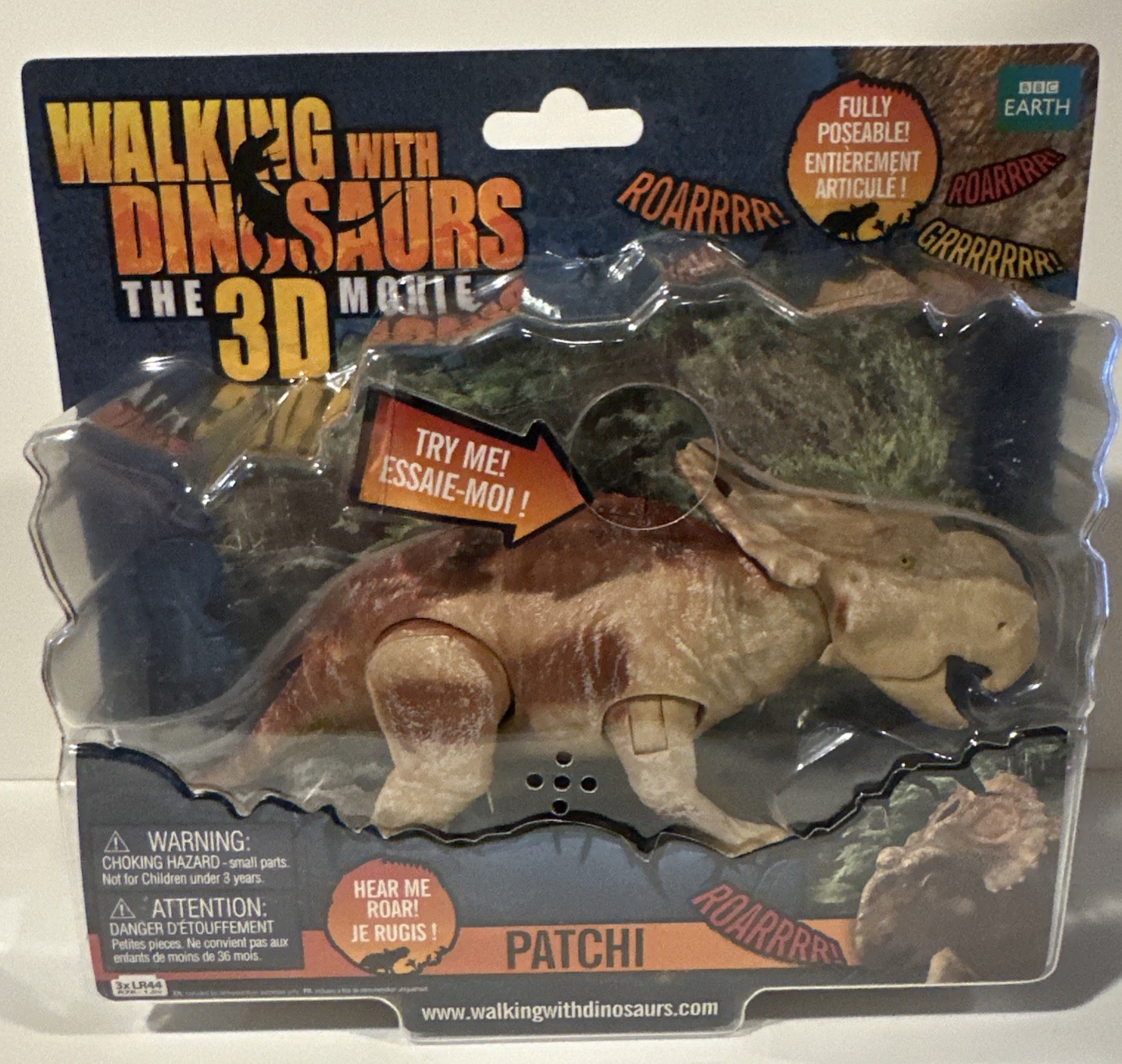 PATCHI – Pachyrhinosaurus Walking with Dinosaurs Toy Needs new batteries
