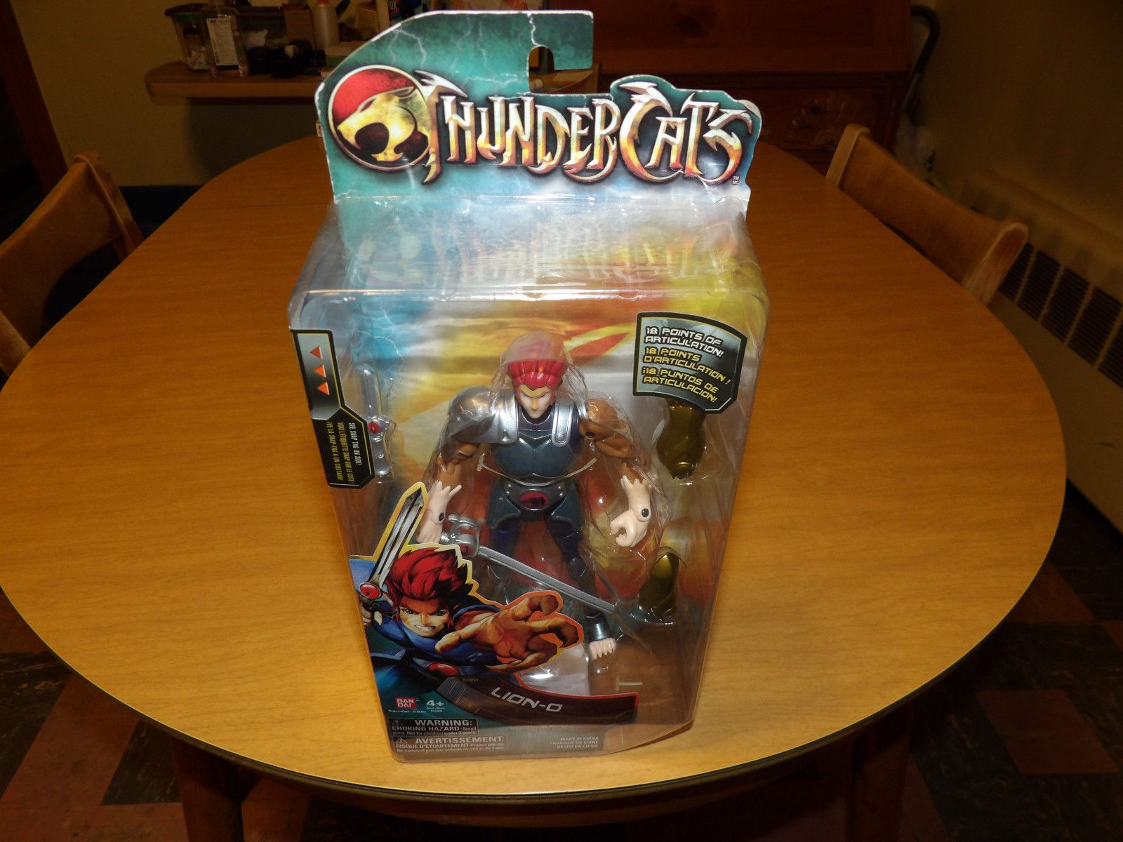 Bandai 2011 Thundercats Lion-O 6&Prime; Action Figure 18 Points Articulation BRAND NEW