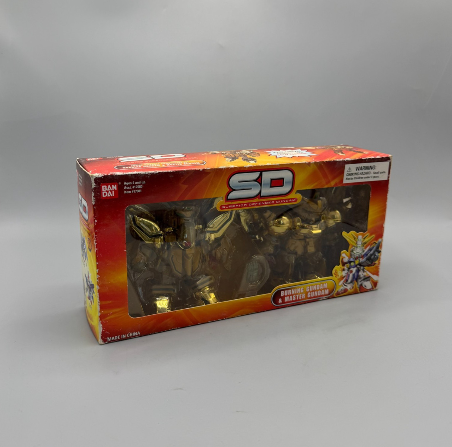 Bandai Superior Defender SD Burning Gundam & Master Gundam Action Figures New