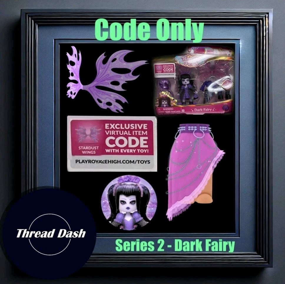 Roblox Royale High Series 2 Dark Fairy Stardust Wings CODE ONLY Sent In eBay Dms