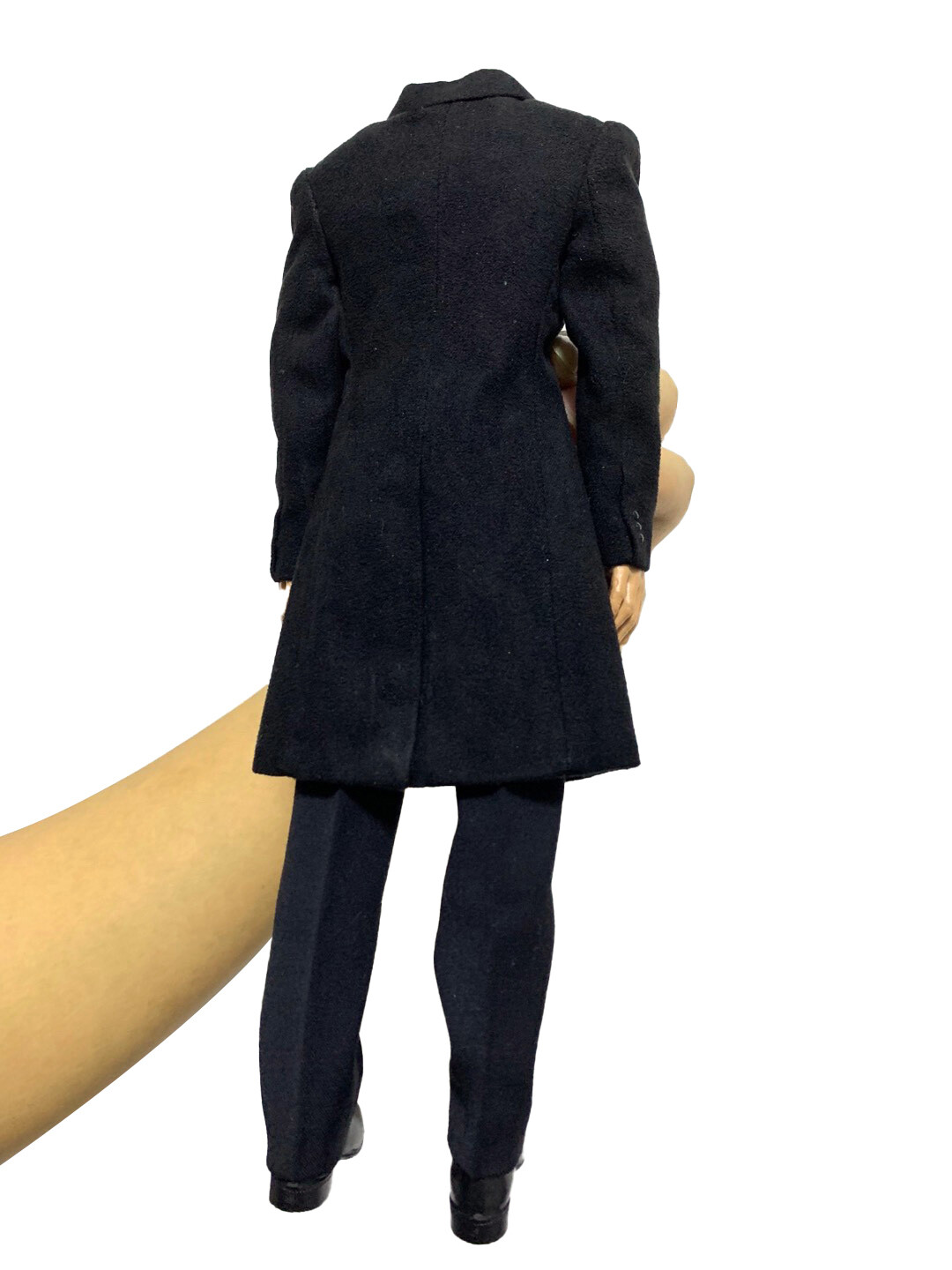 Toy center 1/6 Men&rsquo;s Slim Suit Black Windbreaker Coat Pants Clothes Model