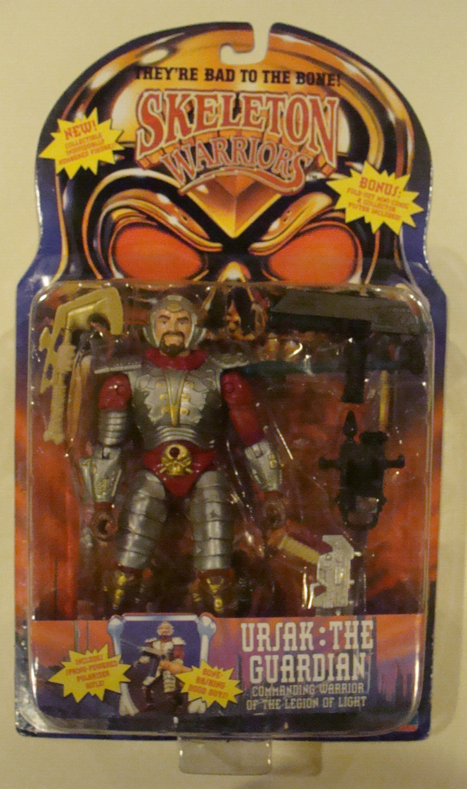 1994 Skeleton Warriors ~Ursak:The Guardian~ figure..BRAND NEW/MOC..Playmates..