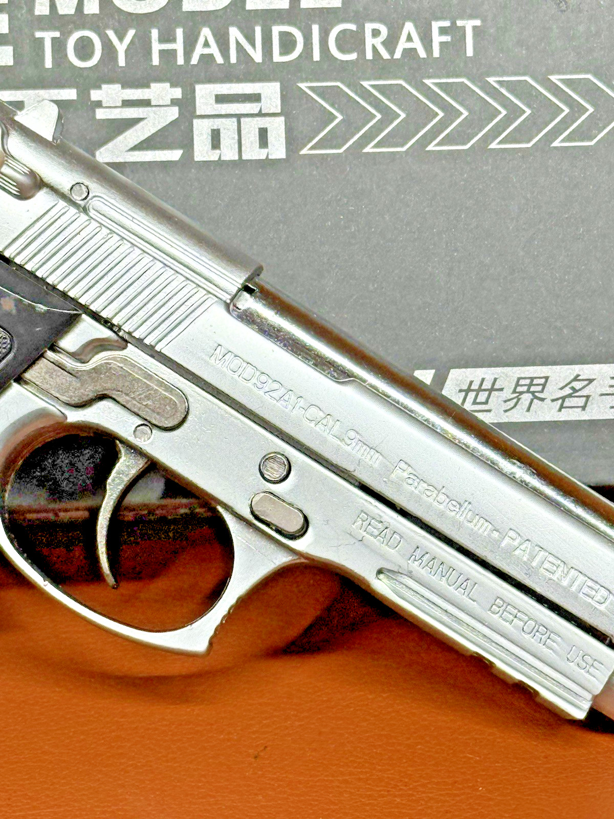 Seiko Beretta M92A1 Shell Eject COLLECTOR Toy Gun 1:2 Italy Model Chrome Matte