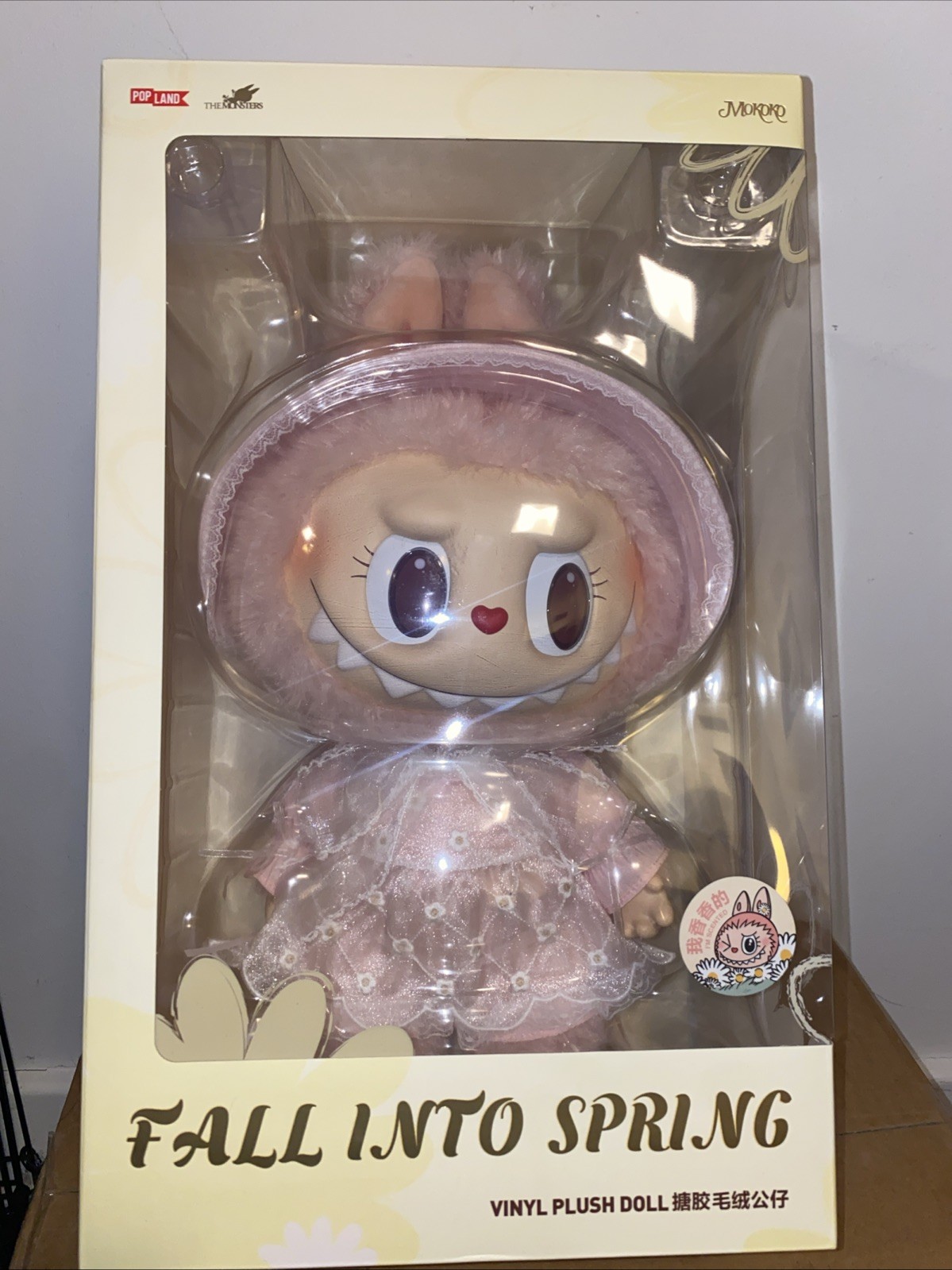 Mokoko Fall Into Spring Large Size PopMart Labubu Collectible Doll