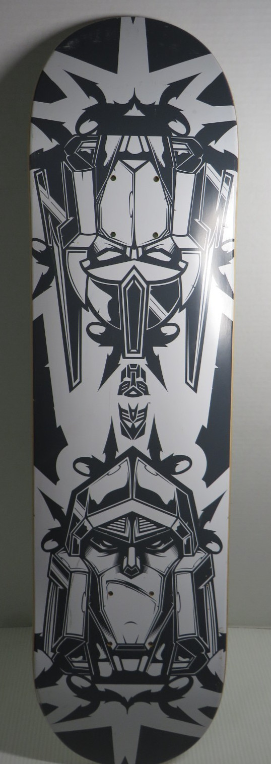 2013 Loyal Subjects Sket One Optimus Prime Megatron 8.0 Skateboard Deck Hasbro