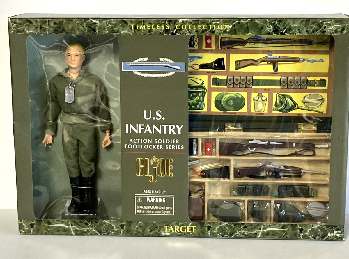 1998 GI Joe US Infantry Footlocker Series Action Figure Timeless Collection NIB