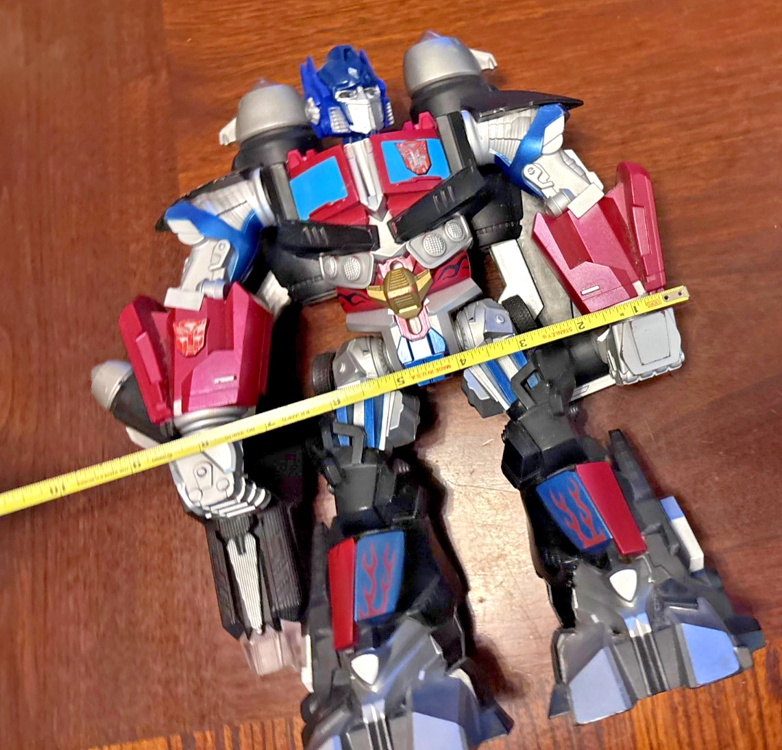 Optimus Prime Mega Power Bot Transformers Light-Up Talking Works 12&Prime; Fly 2008