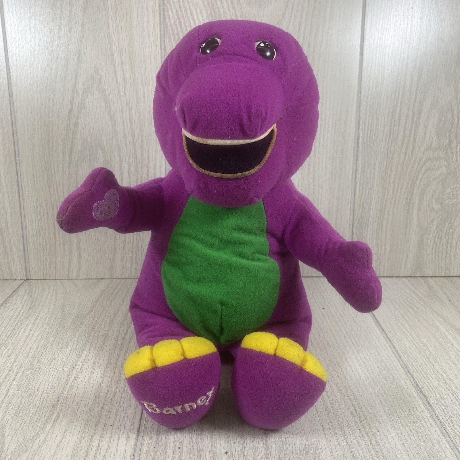 Vintage Barney Talking Play Along 5771 Lyons Group 1998 Plush Toy 4 Stage Levels