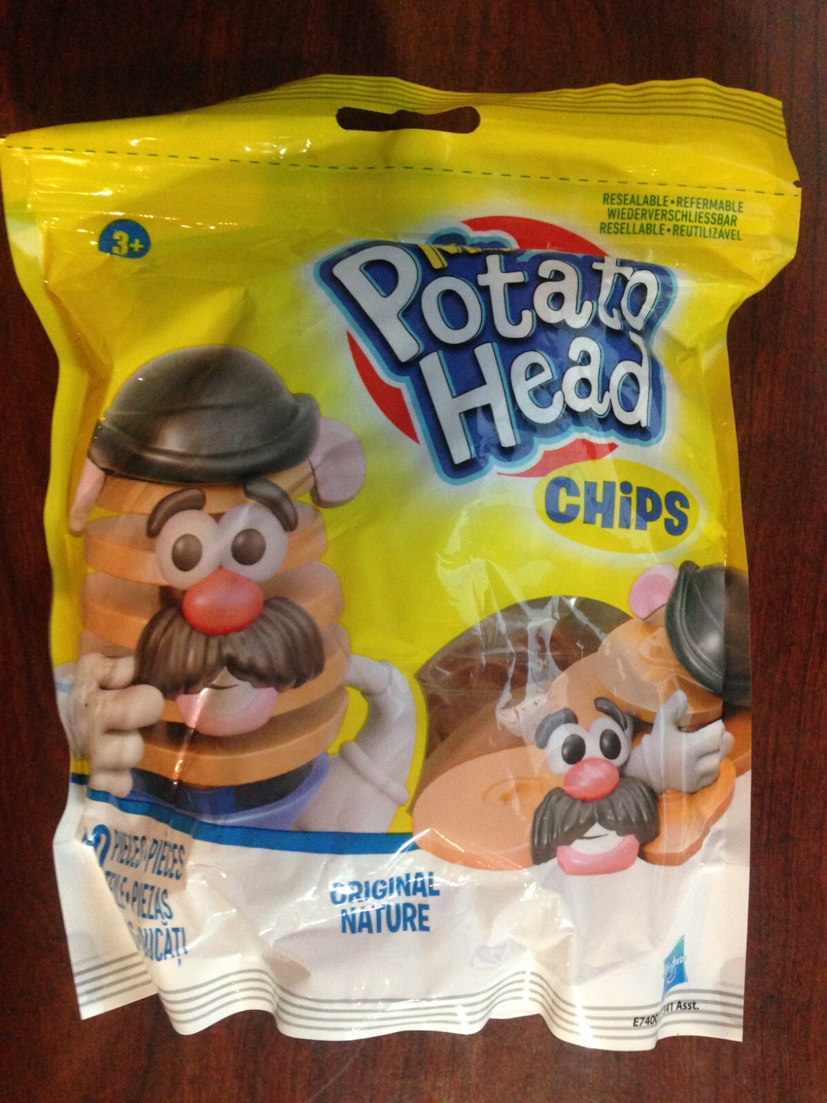 Mr. Potato Head Chips « Original Nature » 10 Pieces with Resealable Bag Hasbro 3+