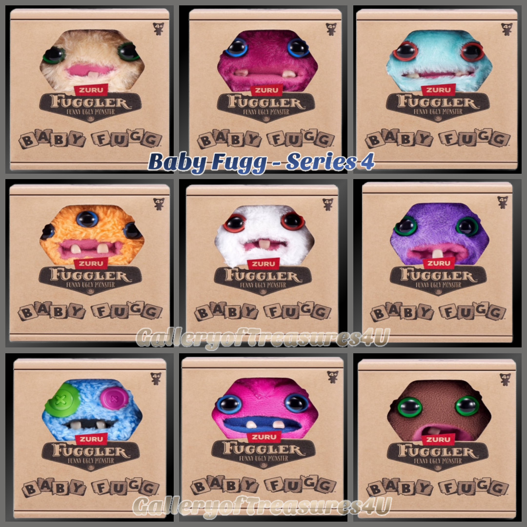 Baby Fugg Fuggler Mini Funny Ugly Monster Plush 4&Prime; Series of 9 – U Choose