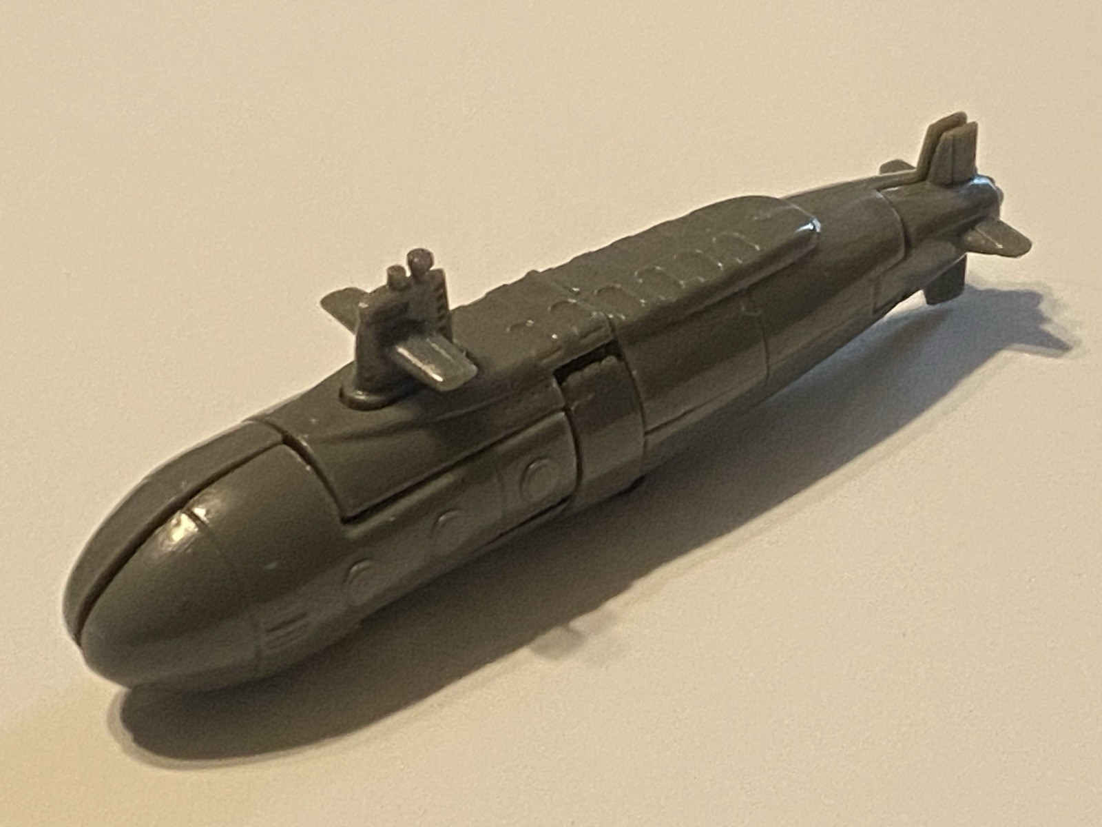 Dive Dive (Grey) – Unknown GoBots KO Submarine 1980’s Era VARIANT HEAD SCULPT!