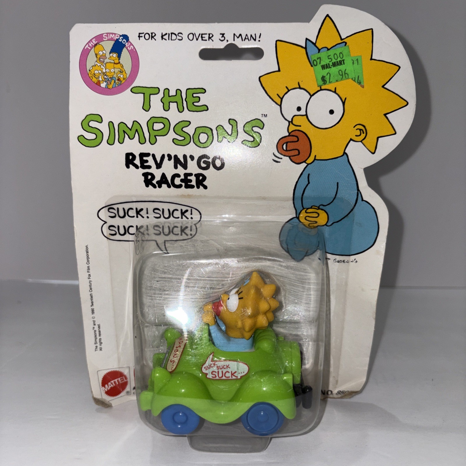 Mattel The Simpsons Rev &lsquo;N&rsquo; Go Racer Maggie 1990