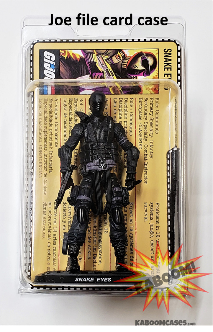 10 x GI Joe Clamshell Action Figure Protective Cases 3.75&Prime; Fits File Card