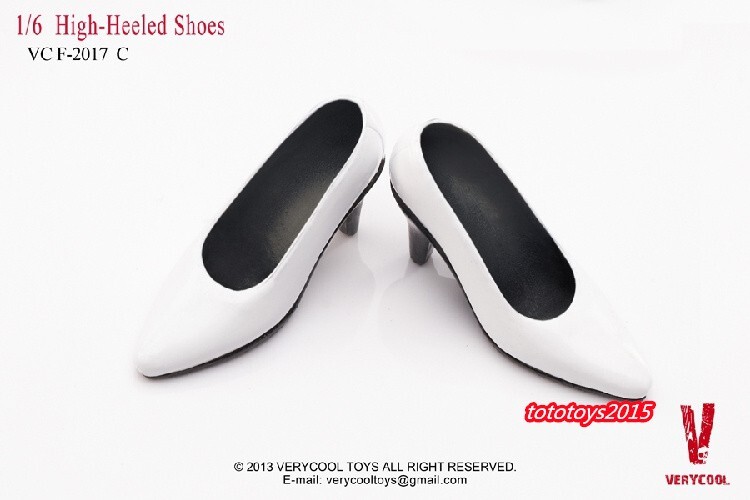 VERYCOOL VCF2017C 1/6 White High Heels Shoes Model F 12 » PH TBL Female Body Toy