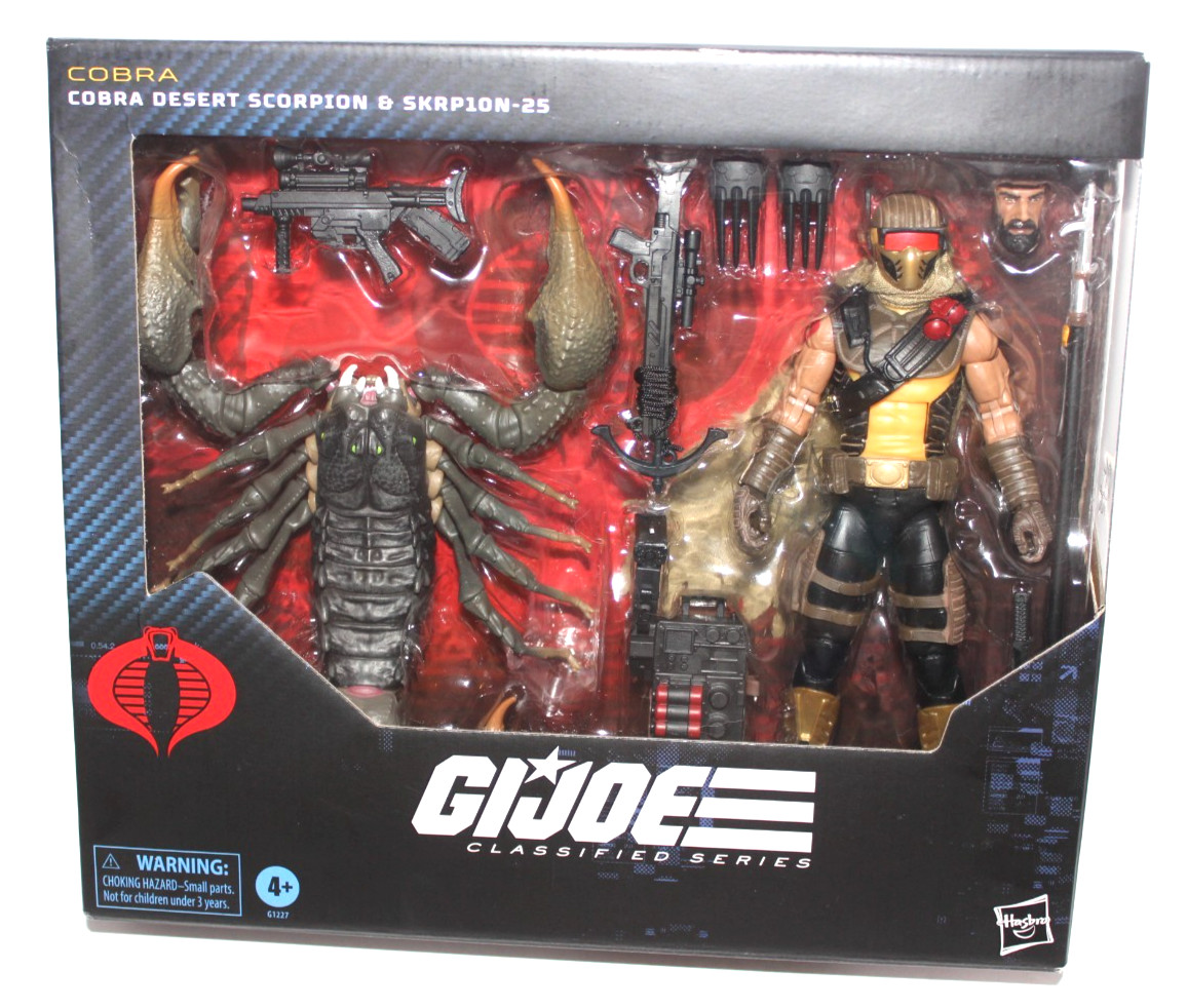 NEW G.I. Joe Classified Series Cobra Desert Scorpion & SKRP10N-25 #180 2 Pack