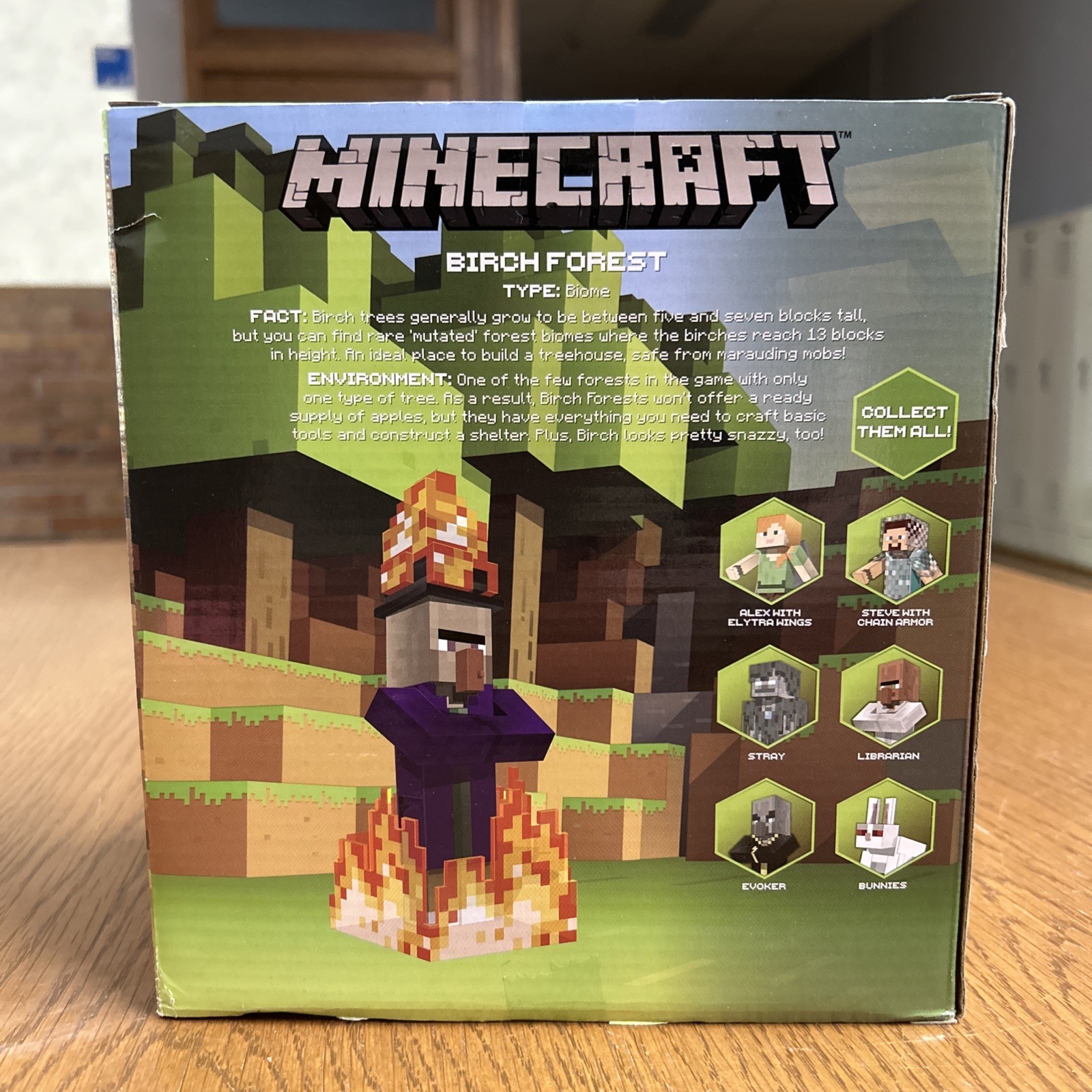 Minecraft Series 4 Birch Forest Playset Mojang Jazwares Brand New Burning Witch