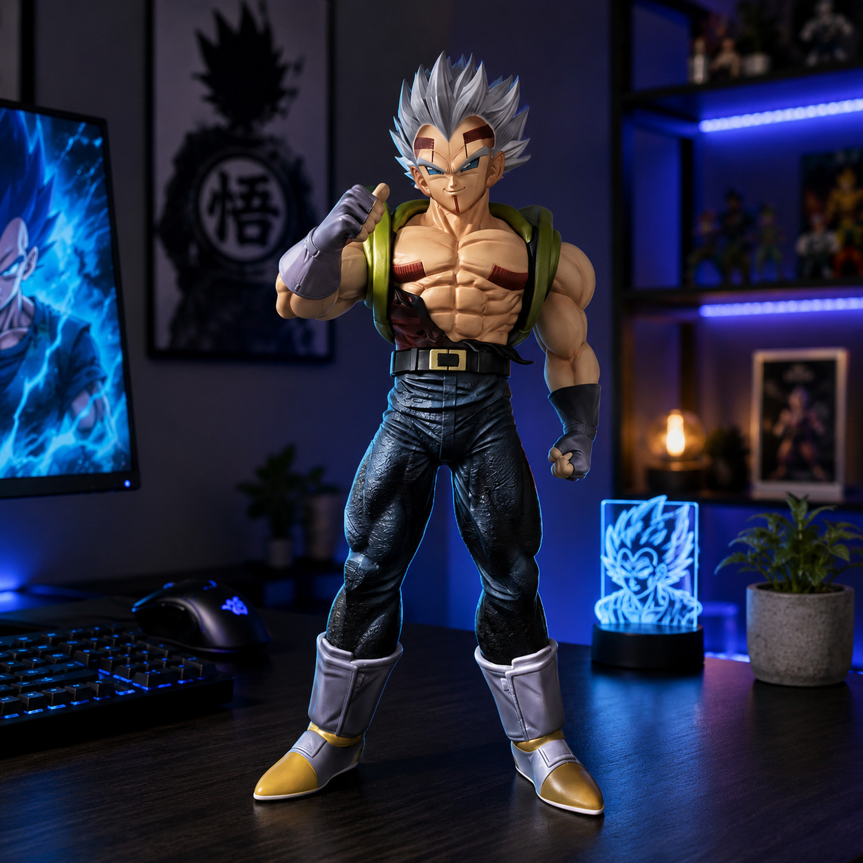 30cm Anime Warrior Figure PVC GK Statue Collectible Display Model Gift