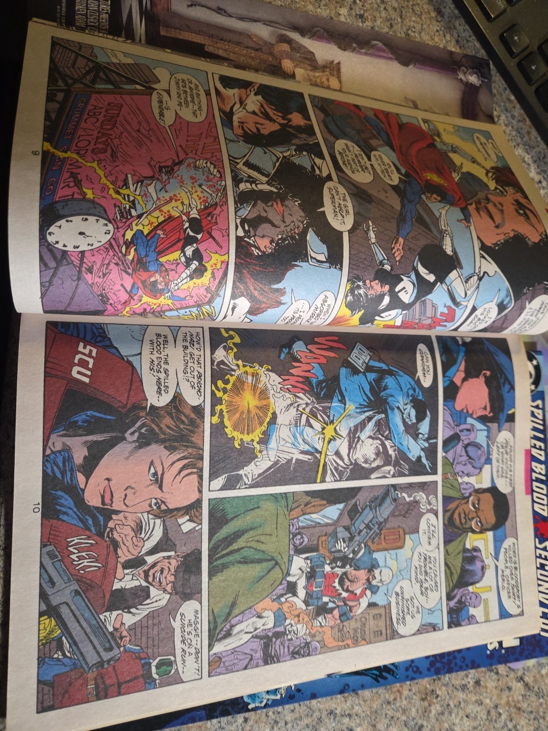 Superman in Action Comics #694 (1994, DC Comlcs) Hi-tec, Spilled Blood