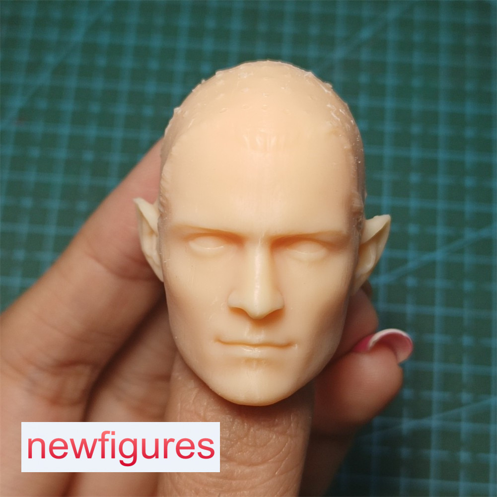 1/6 1/12 1/18 Elf Prince Head Sculpt Fit 12&Prime; 6&Prime; 3.75&Prime; Male Action Figure Body