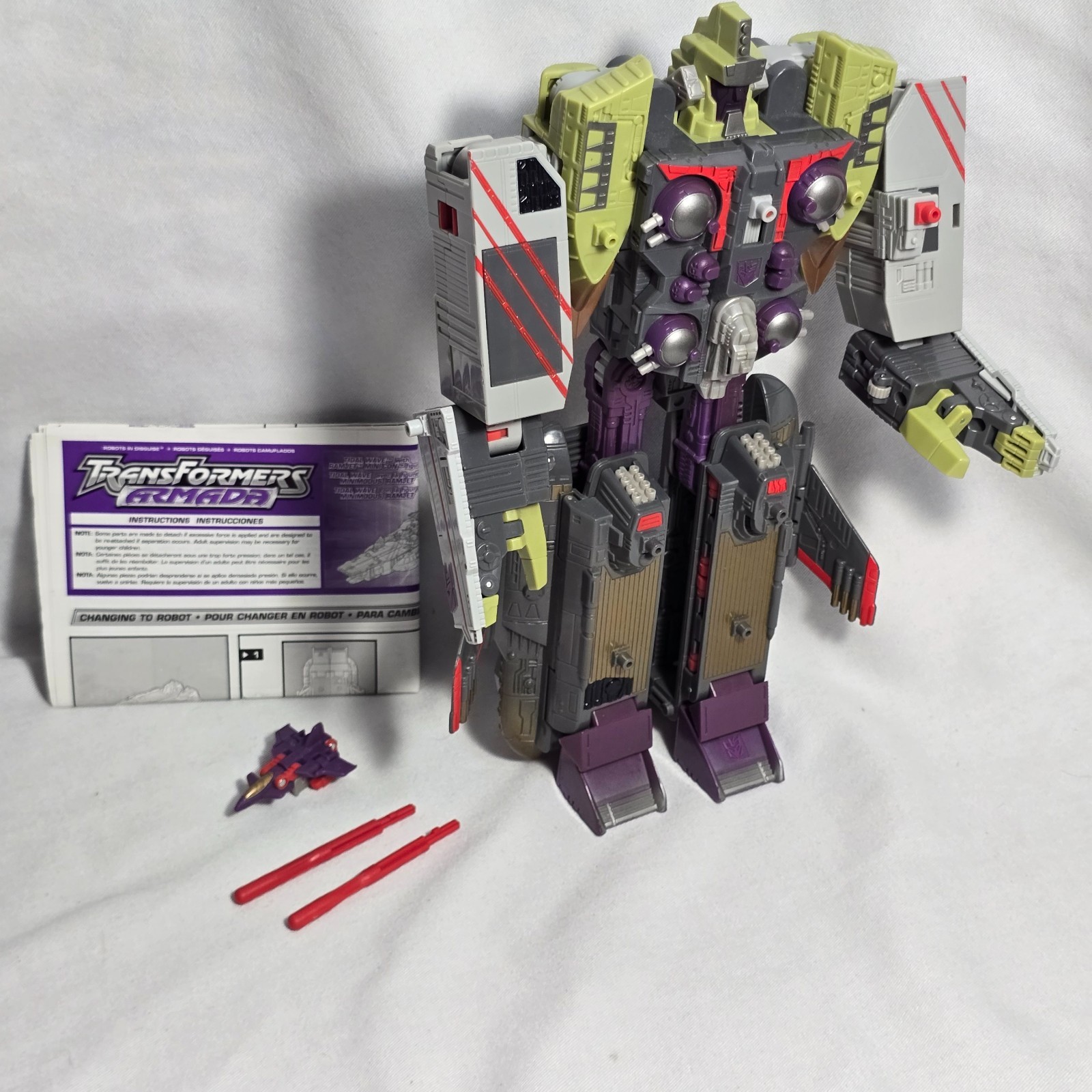 Transformers Armada 2003 Giga-Cons TIDAL WAVE w/ Ramjet – Complete