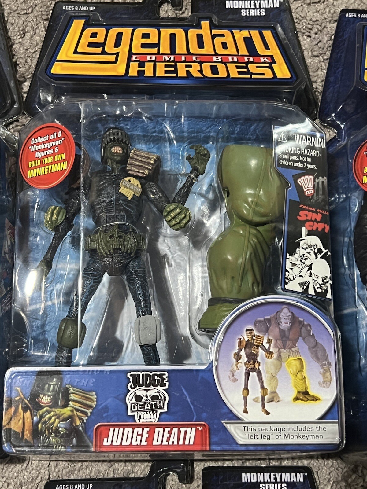 MonkeyMan BAF Legendary Comic Book Heroes MOC CASE FRESH ALL 8 FIGURES LOT
