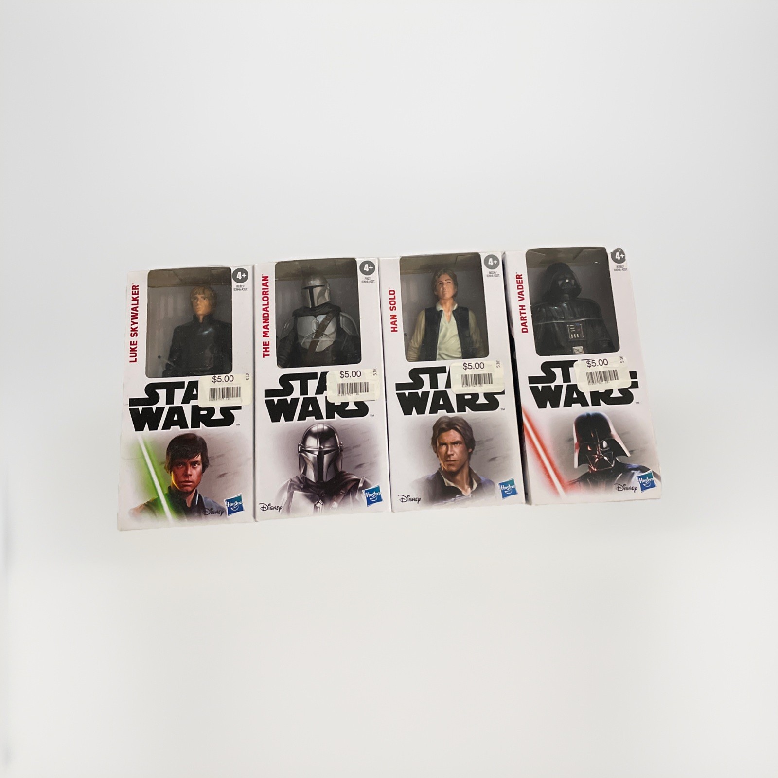 Star Wars Action Figure Bundle – Lot of 4- New- Disney Hasbro