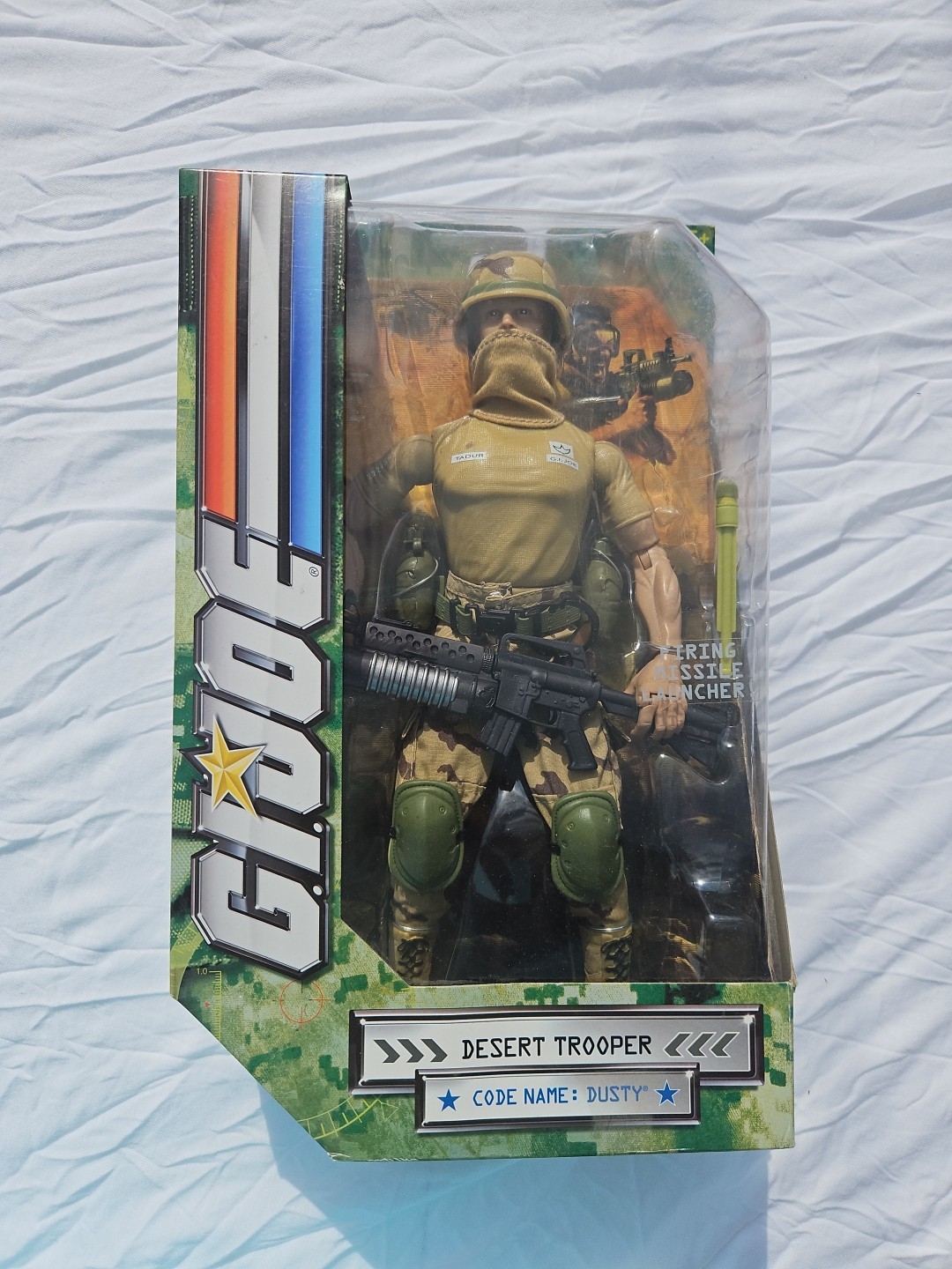 Gi Joe Desert Trooper Name: Dusty 12in 2007 Hasbro Read Description