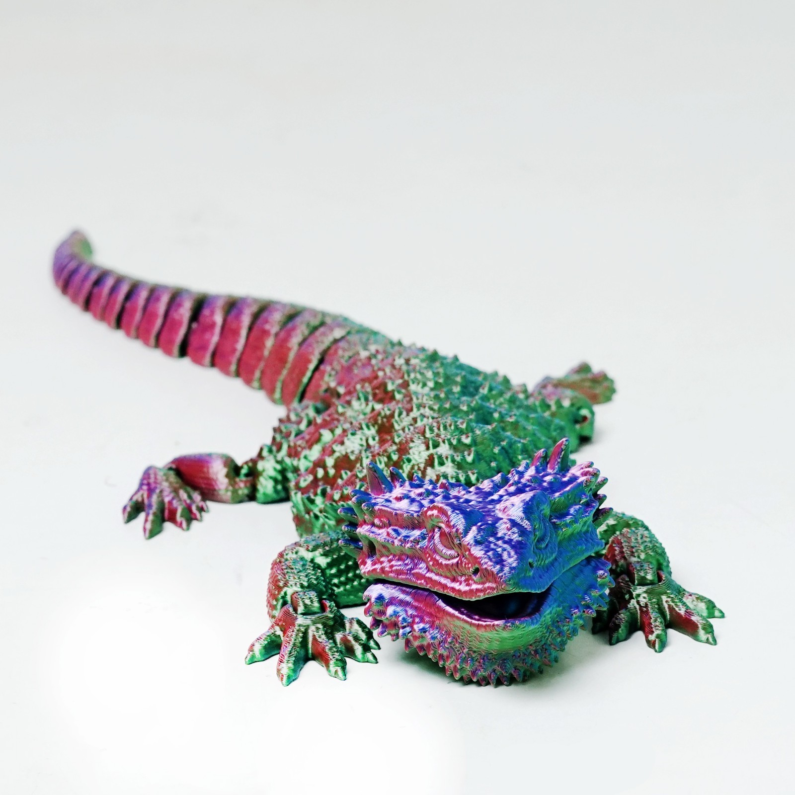 3D Printed Chameleon Model,Articulated Animals Figure,Fidget Toys Home Decor