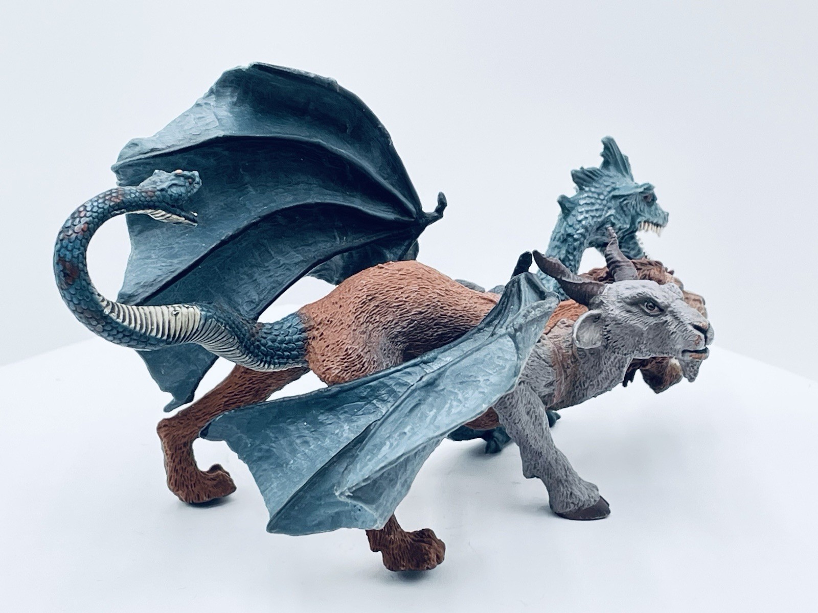 Safari Mythical Realms Chimera Figure 3-Headed Goat Lion Dragon Fantasy Creature