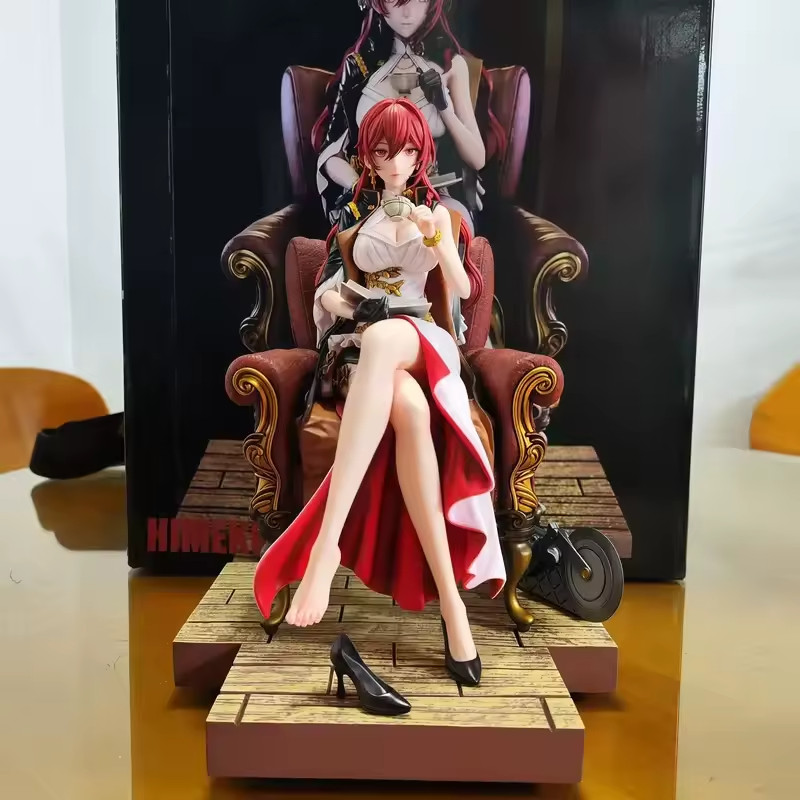 New Honkai Star Rail Himeko Anime Figure Gk Statue Sofa Sitting Pose Desktop