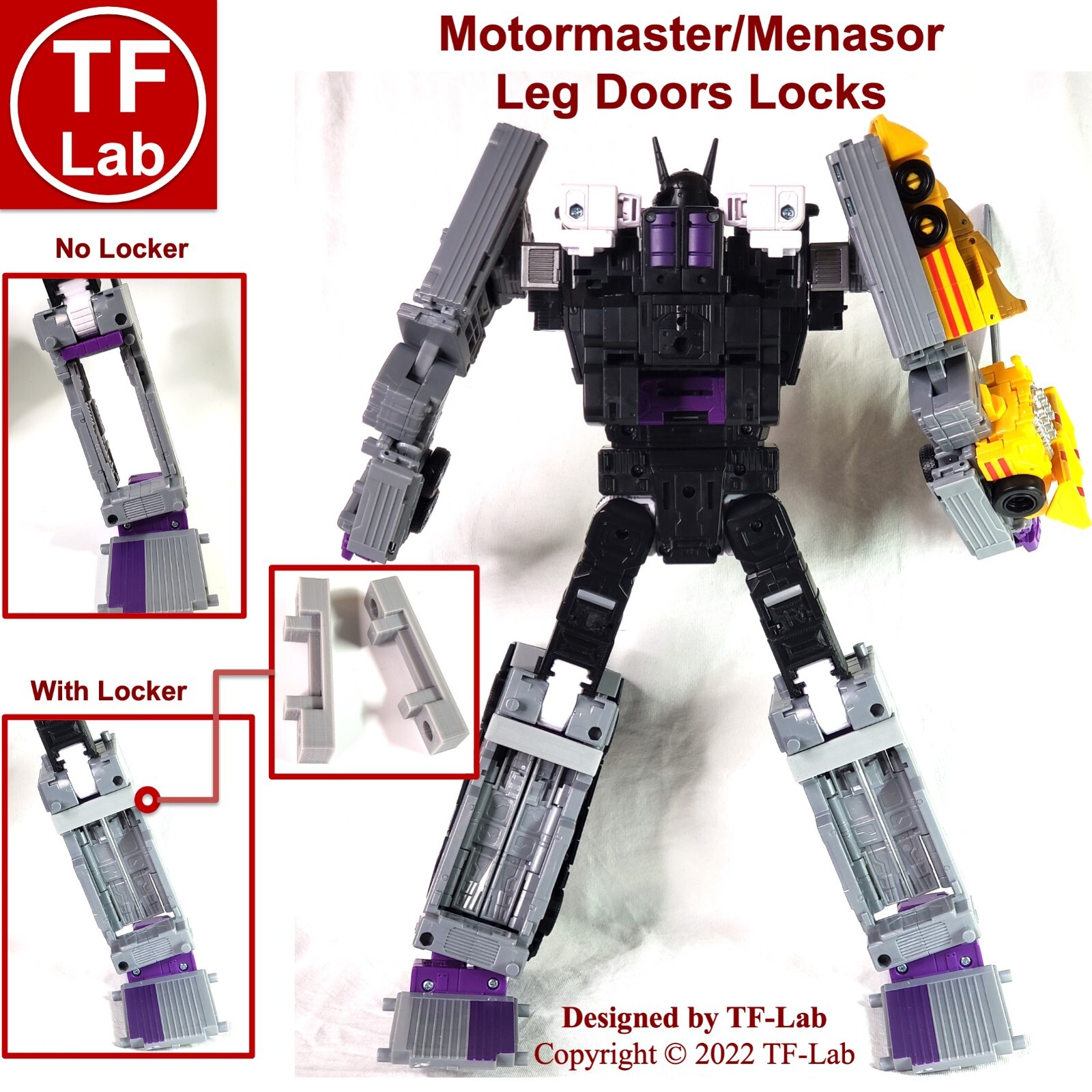 Front Car Mount for Transformers Legacy Menasor Stunticon Multipack