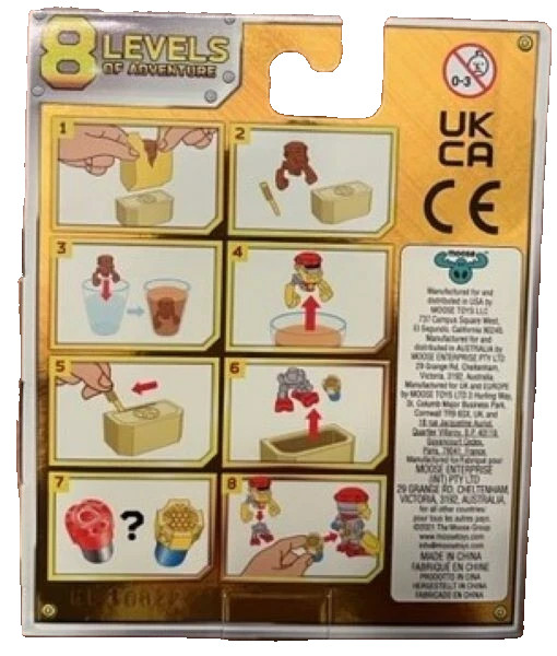 Treasure X Robots Gold – Mini Treasurebots New/Sealed/Free Shipping