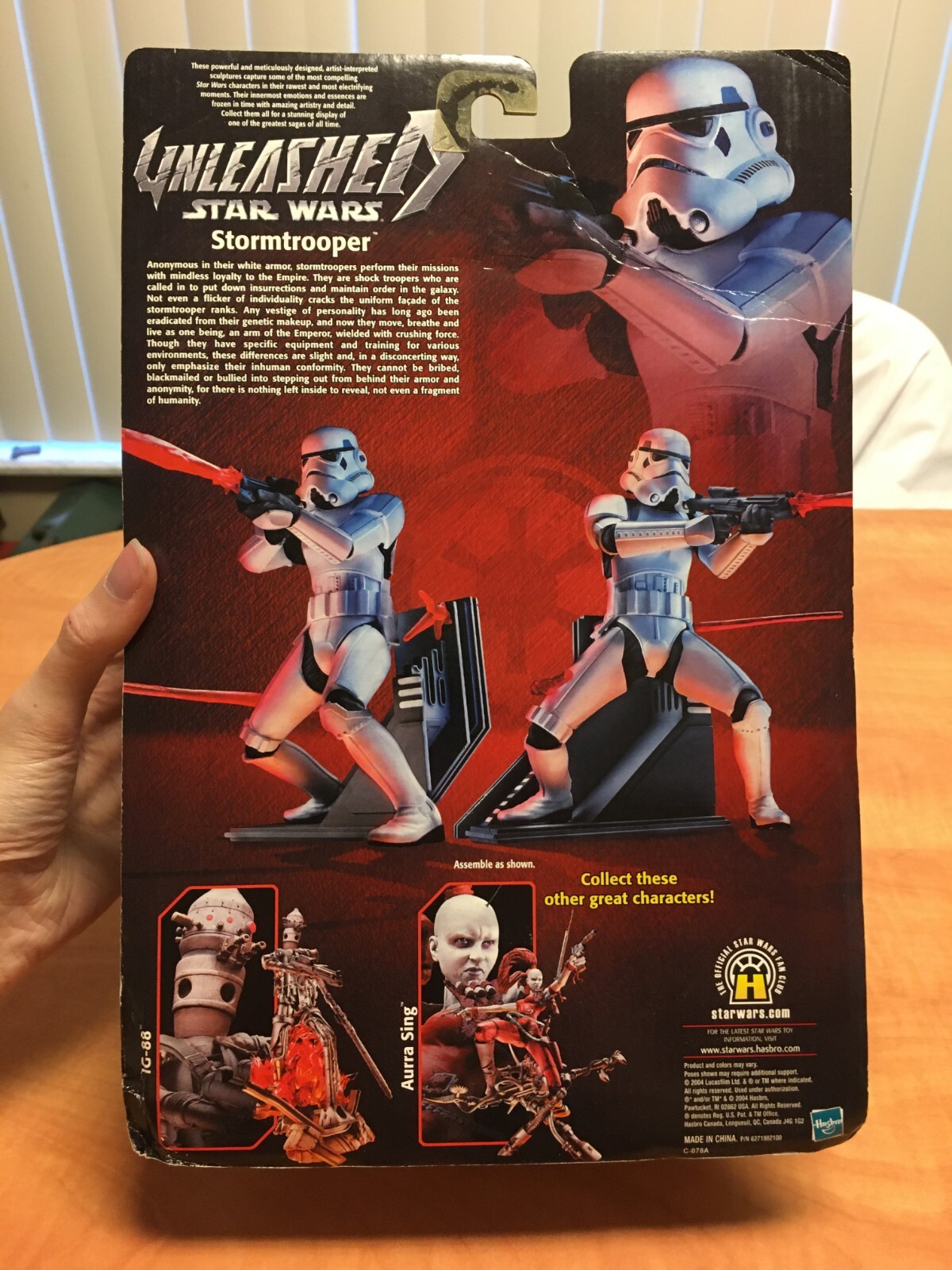 Star Wars Hasbro 2003 Unleashed Stormtrooper Figure NIB