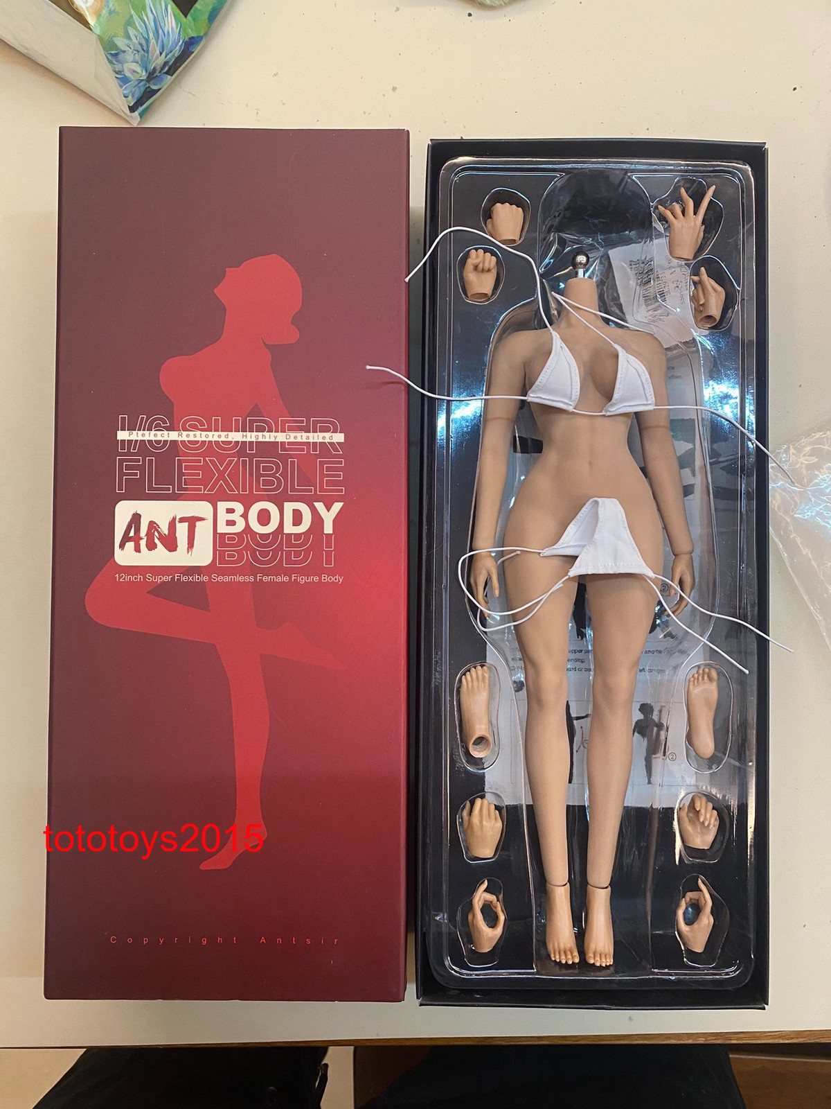 ANT 1/6 T307 Fitness Plump muscle Bust Female Action Figure Hand shape Body