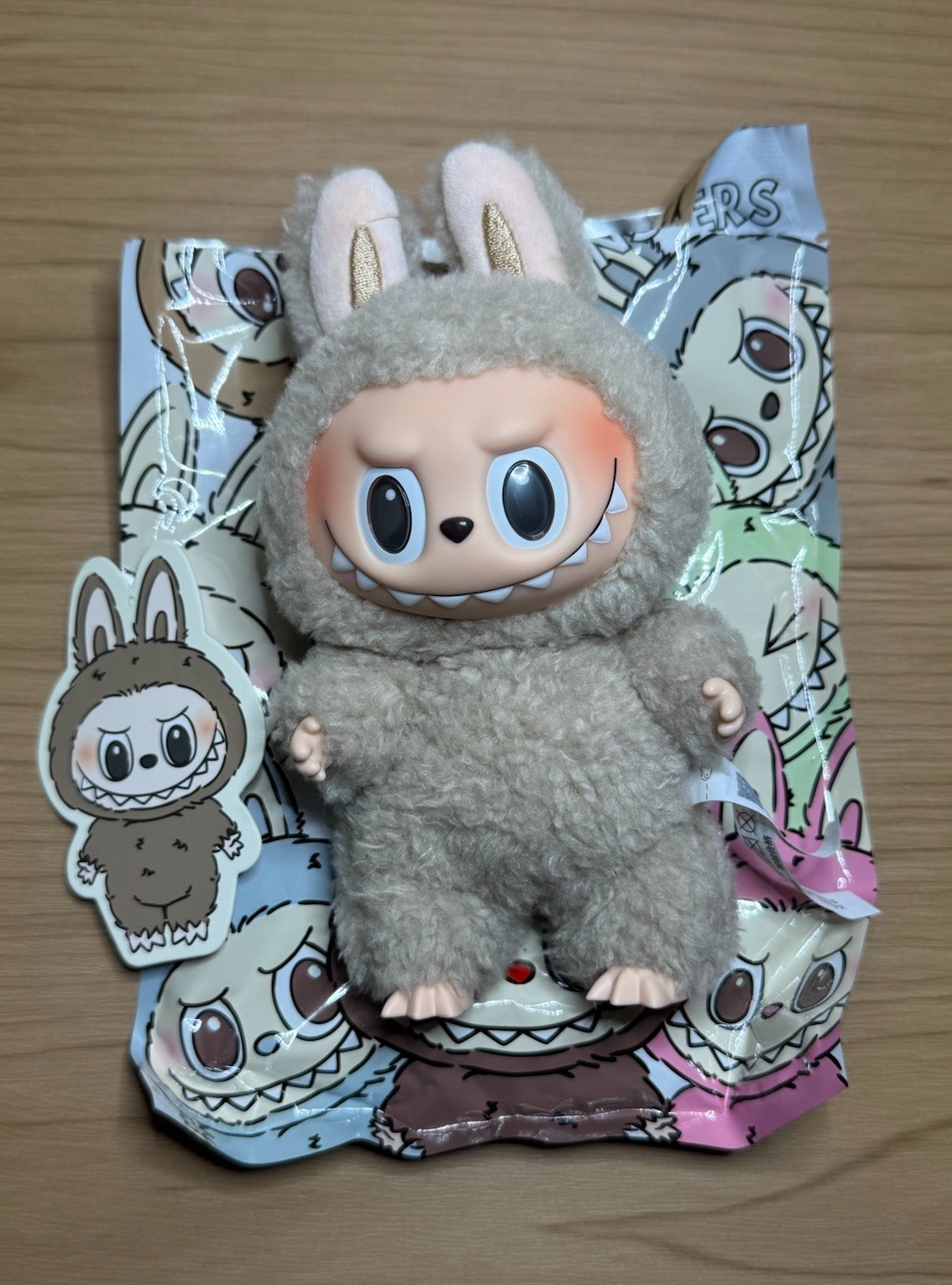 POP MART Labubu The Monsters Exciting Macaron Series Plush Dolls – Toffee