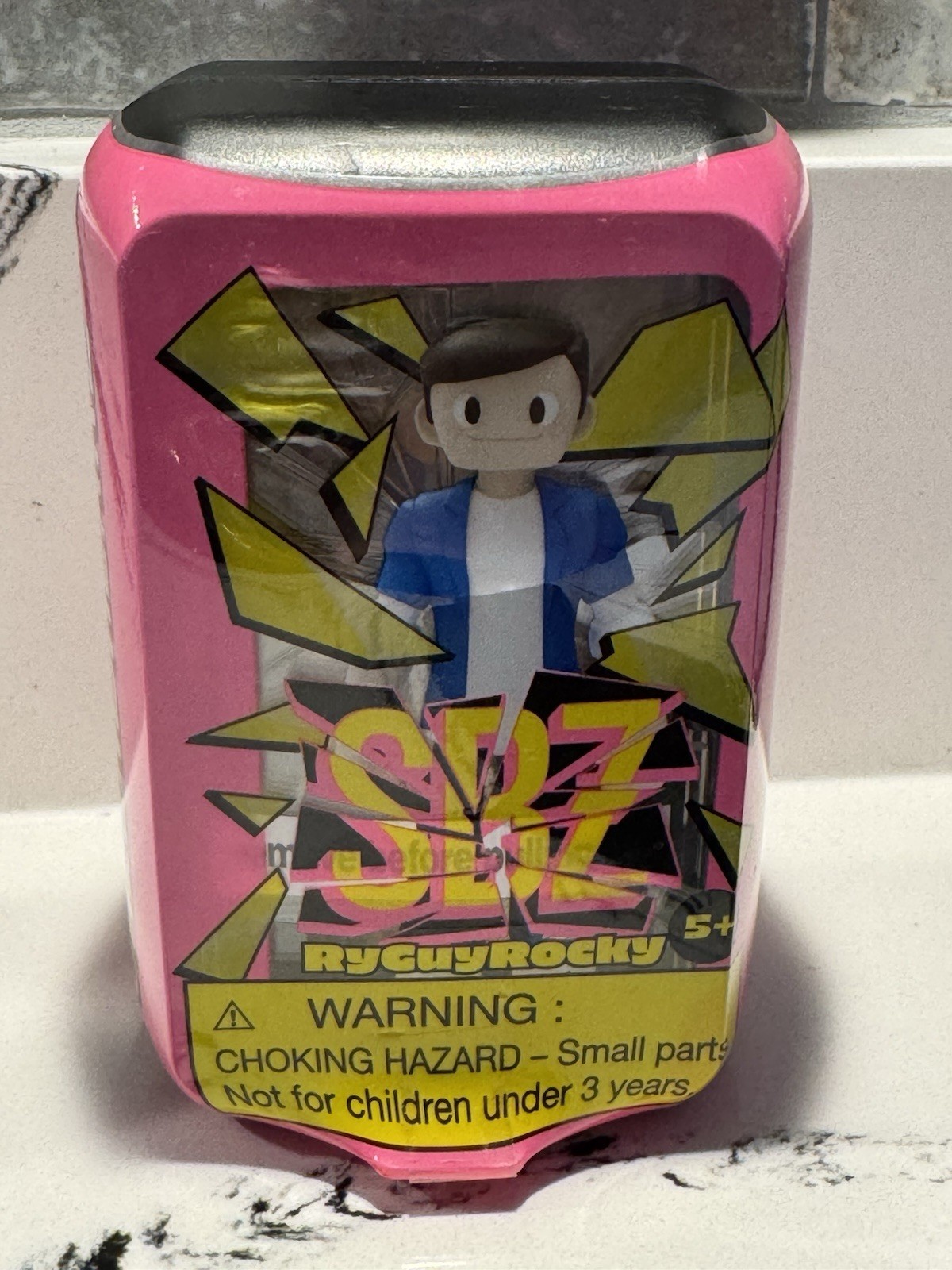 Screen Breakz RyGuyRocky Mystery Toy Pink Canister YouTuber Collectible