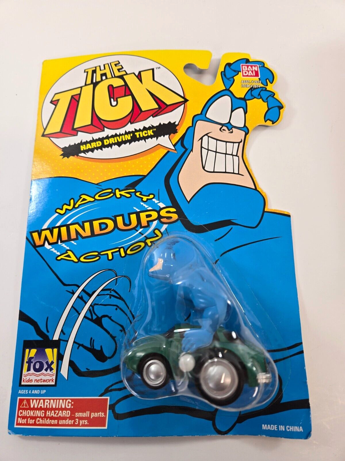Bandai The Tick Hard Drivin Tick 1995 Wacky Windup Action
