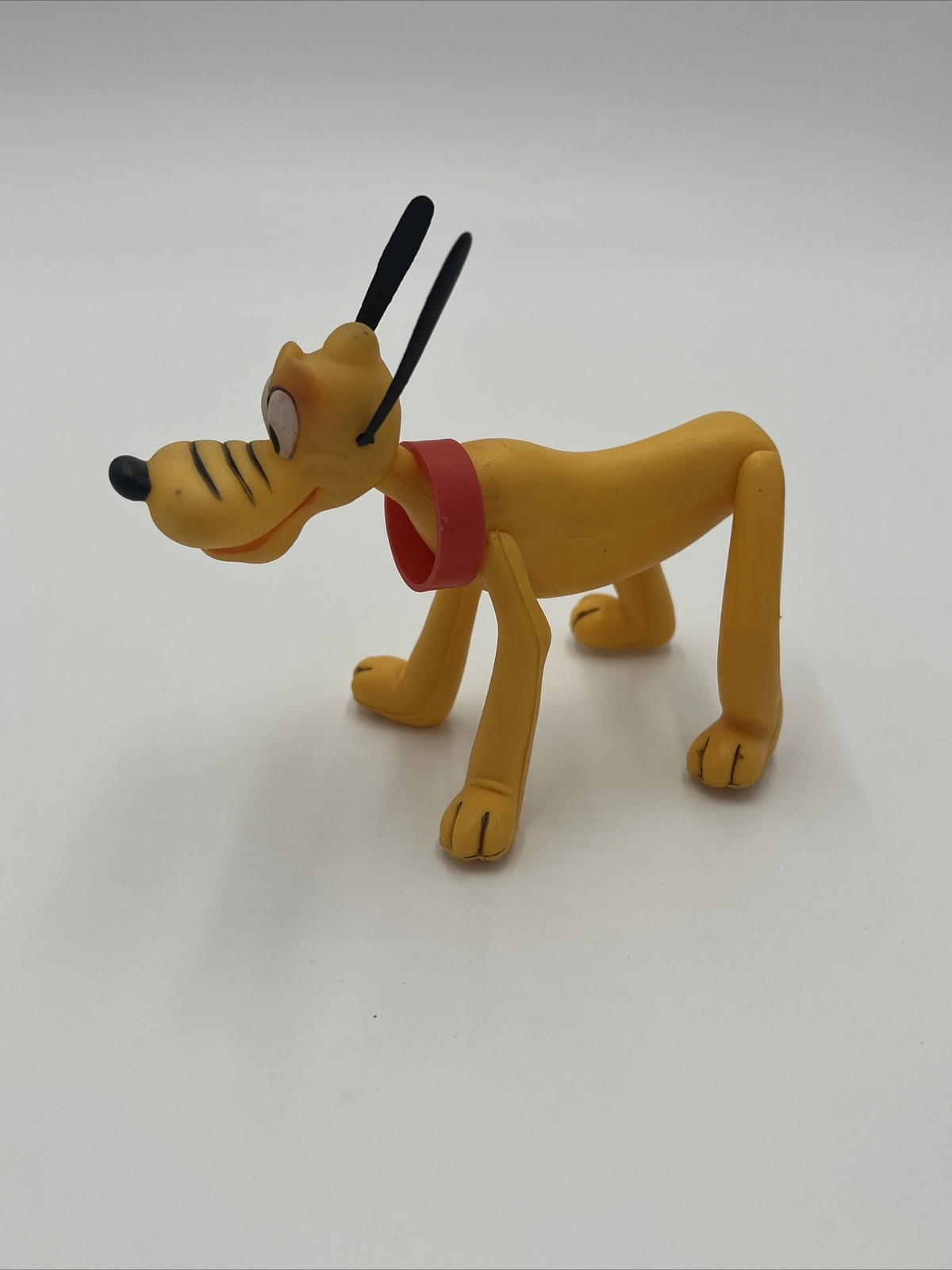 Vintage, Walt Disney Productions Pluto 4&Prime; Vinyl Figure 1960s 5&Prime;X4&Prime;