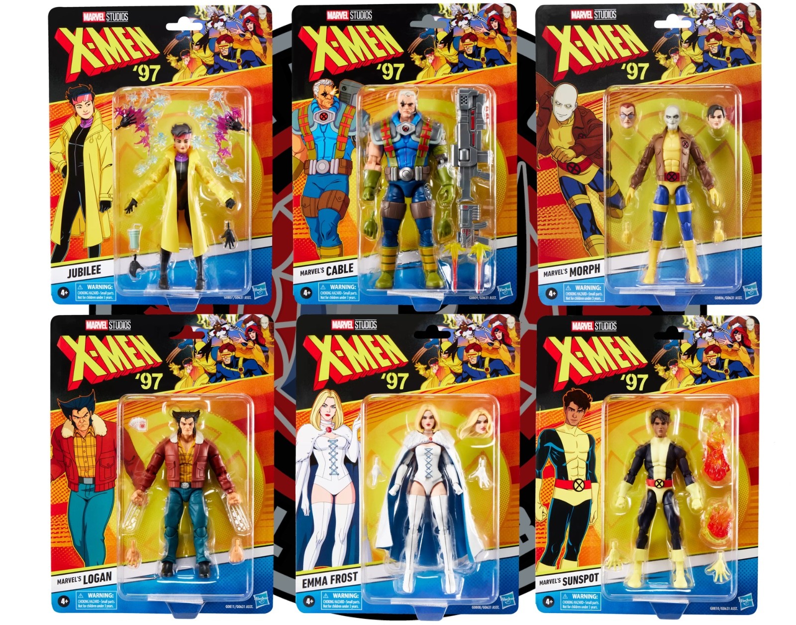 IN HAND! 2025 Marvel X-MEN 97 Legends Animated Wave 3 Set of 6 Hasbro 6&Prime; Figures