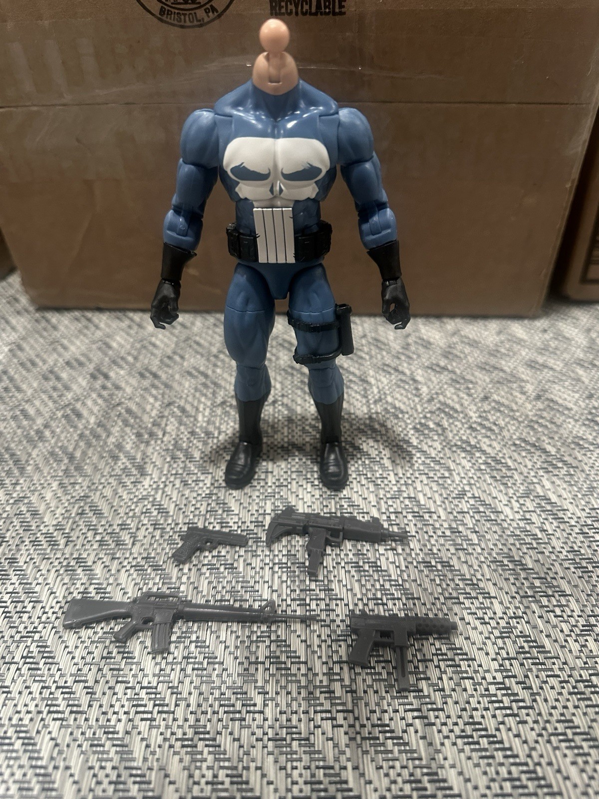 Marvel Legends Kitbash Spiderman Animated Series Punisher (read Description)