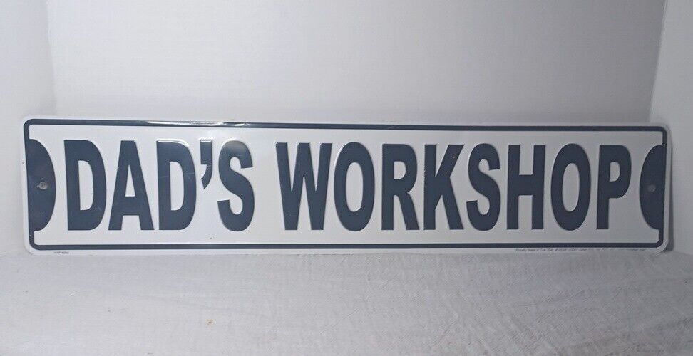 Dad&rsquo;s Workshop Street Sign by Galan Enterprise MADE IN USA .Father&rsquo;s day
