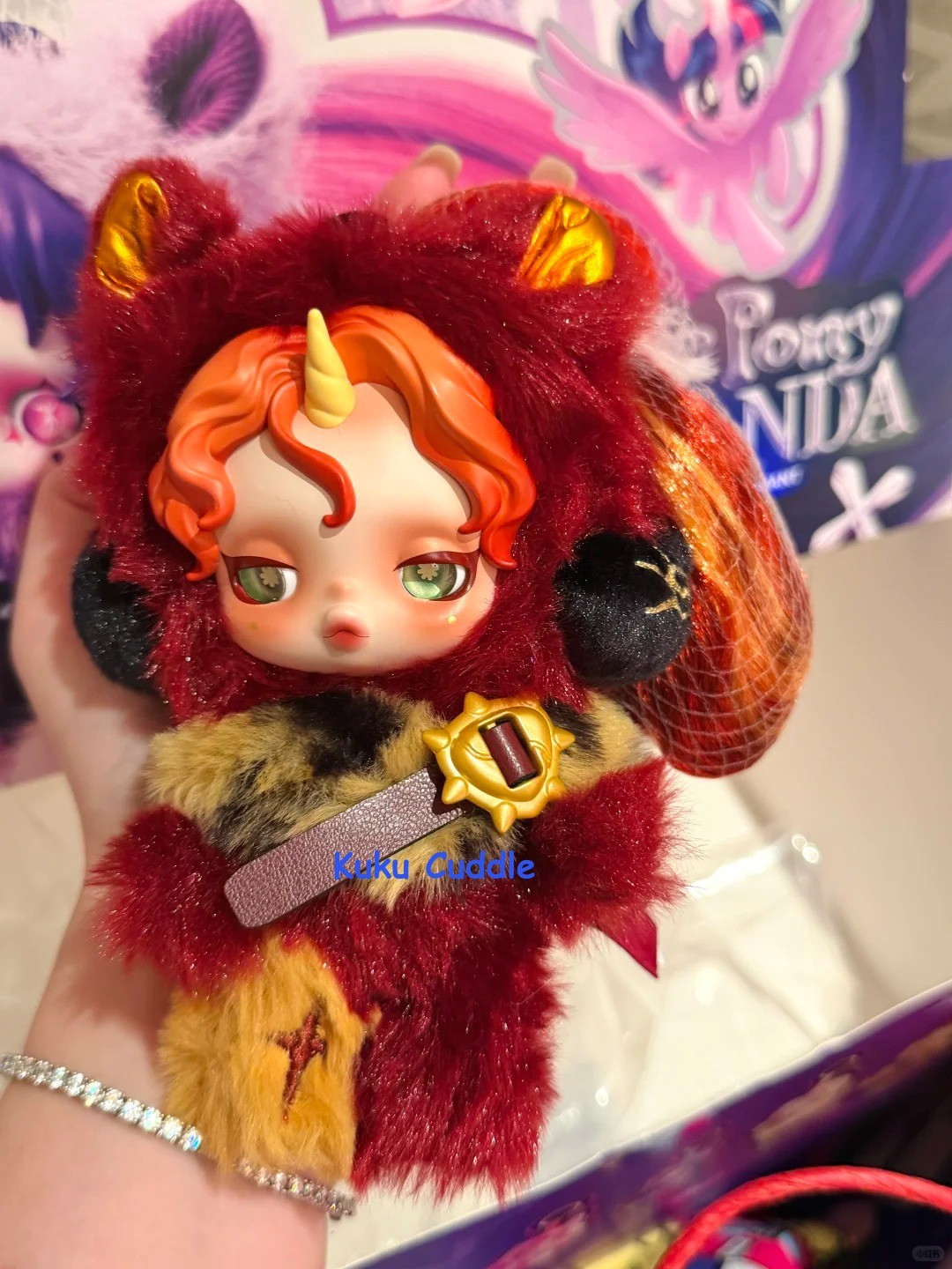 SUNSET SHIMMER-SKULLPANDA X MY LITTLE PONY BLIND BOX PLUSH DOLL PENDANT TOYS