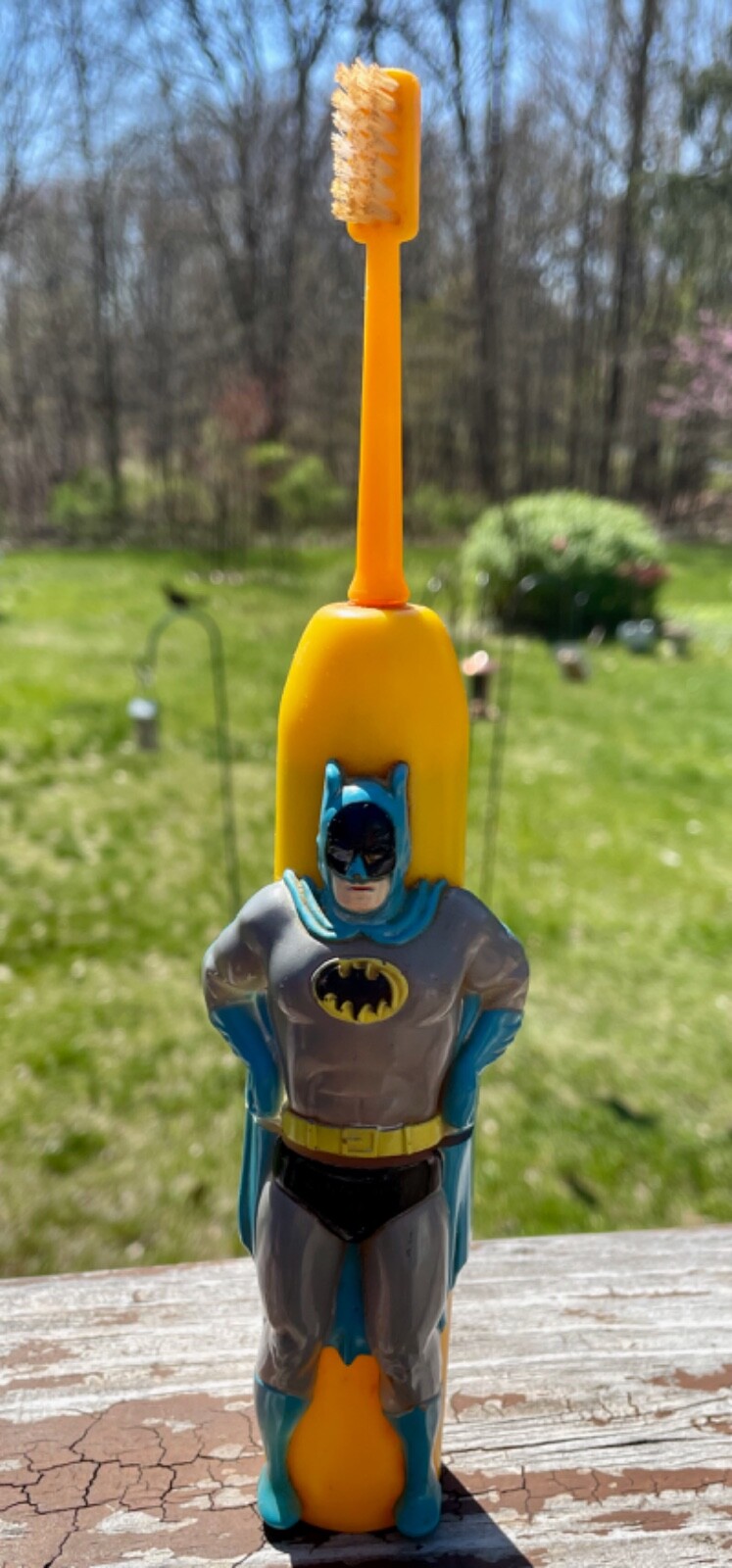 Vintage Janex Batman Electric Toothbrush Battery Operated 1974 AS IS 1970s