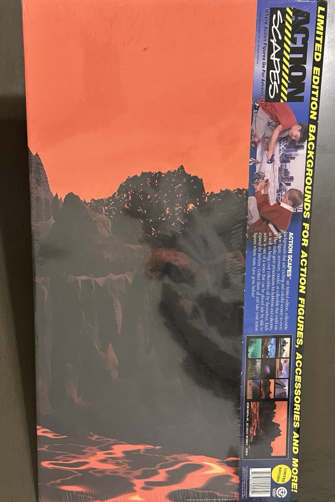 Vintage 4 Backdrops /Action Scapes Limited Edition For Action Figures- Year 2000